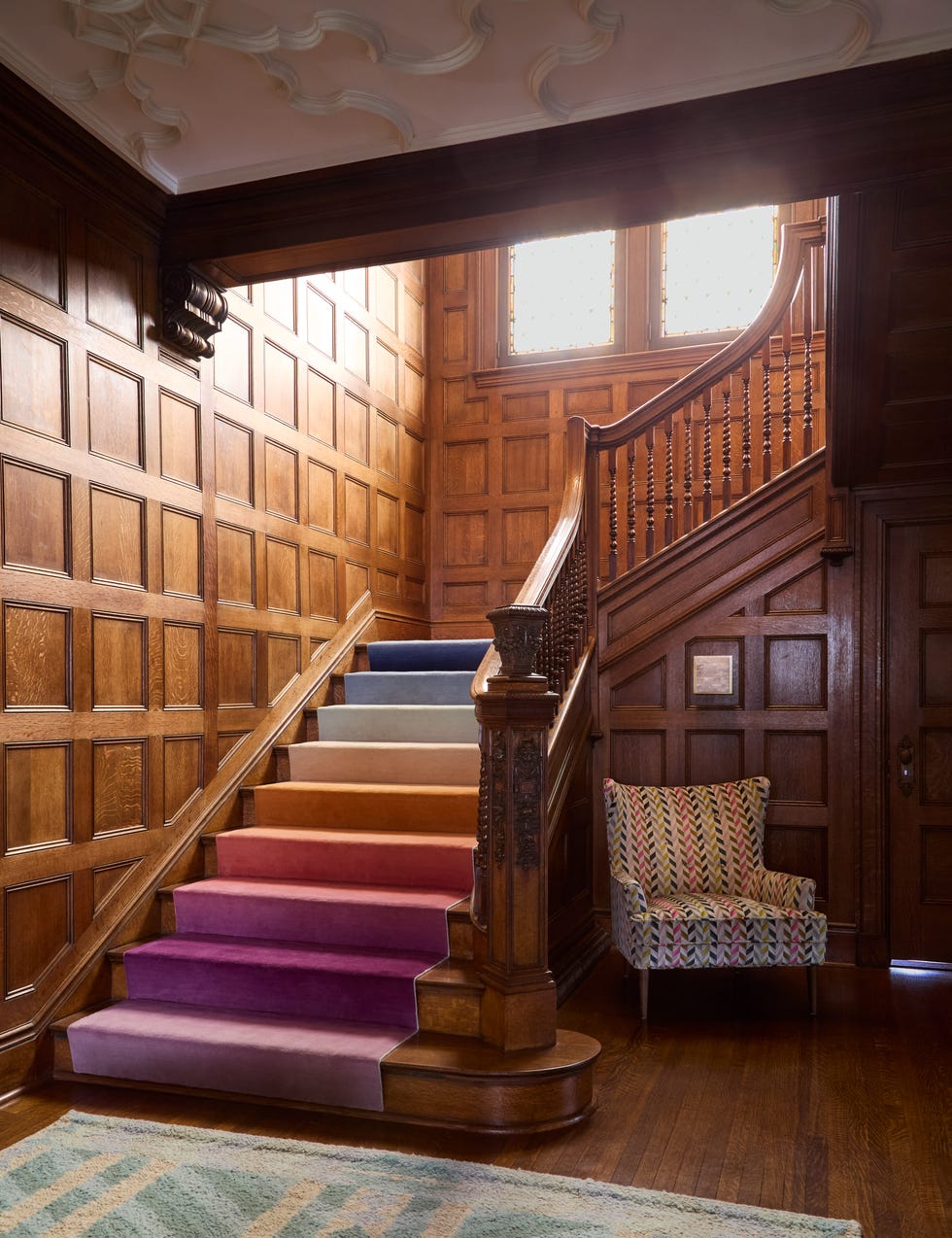 pittsburgh area 1901 tudor house, design by betsy wentz. entryway