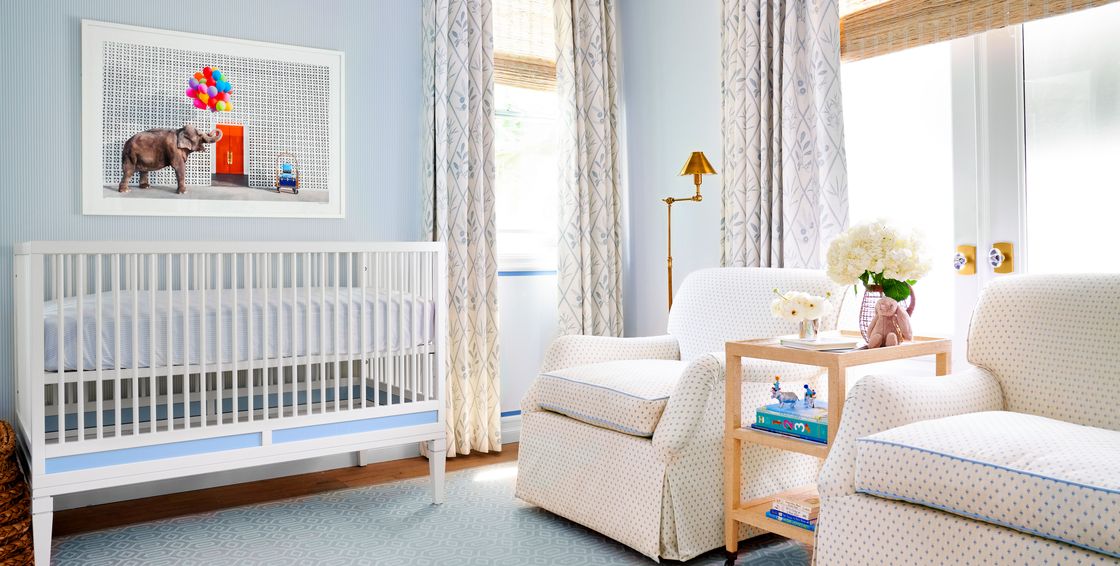 Room, Product, Furniture, Interior design, Bed, Blue, Infant bed, Property, Nursery, Bedroom, 