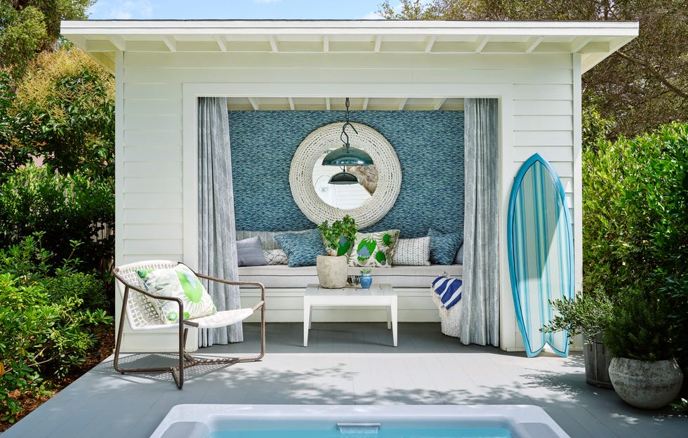 Garden Nook Christopher Farr Fabric Curtains Jeffrey Alan Marks Montecito, California Home