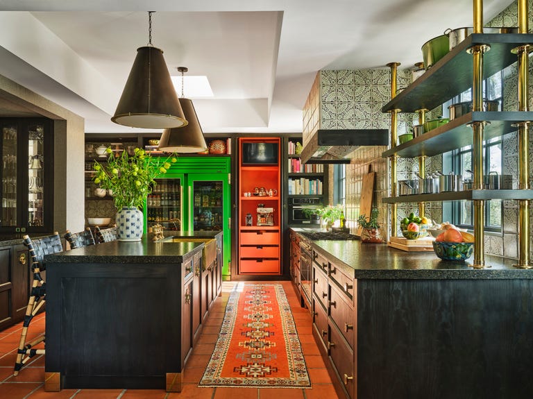 kitchen with carpet