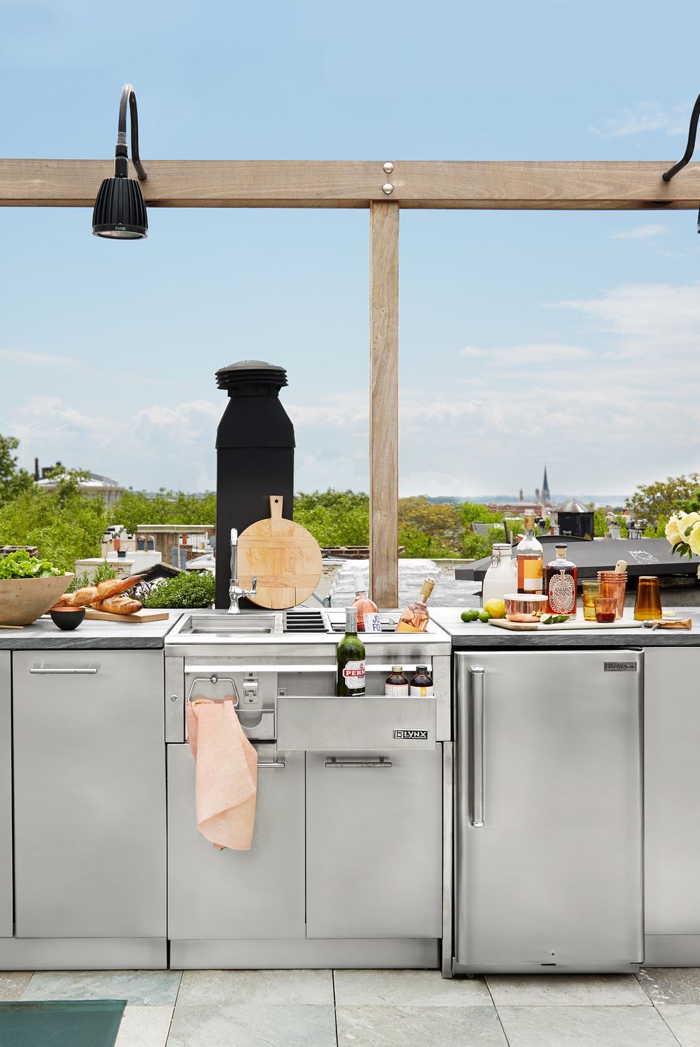 rooftop outdoor kitchen design