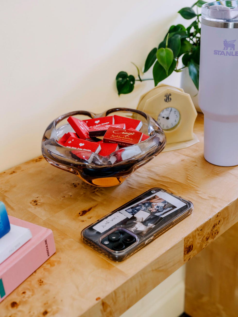 a bowl of candy on a table