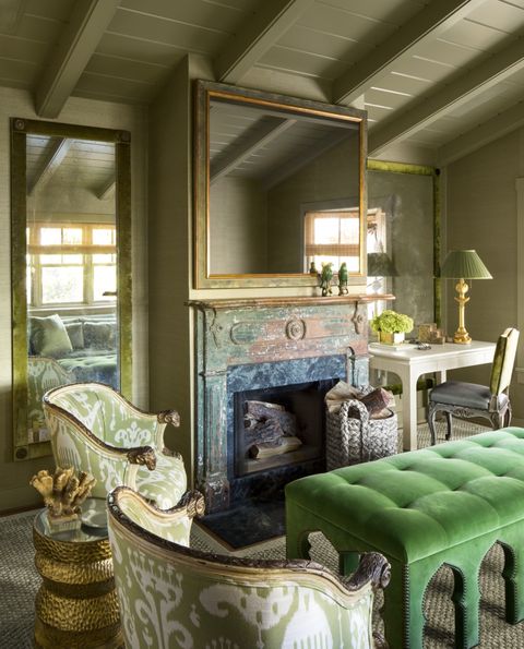 green, room, interior design, furniture, living room, property, building, house, home, ceiling,