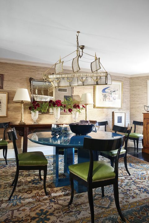 dining room decor ideas in colorful dining room
