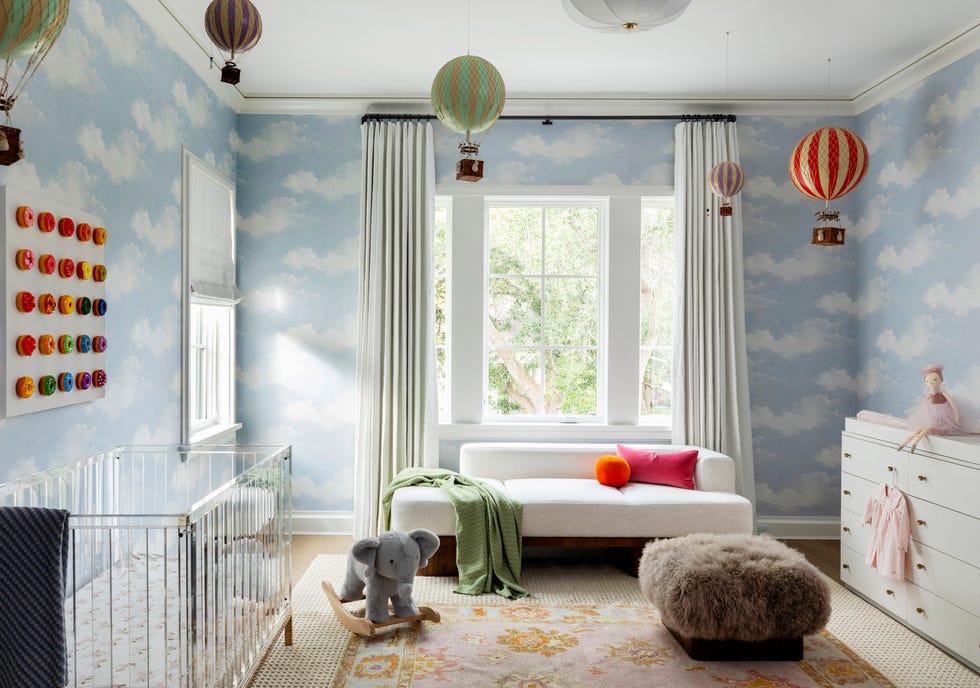 houston, texas home designed by marie flanigan interiors. nursery.