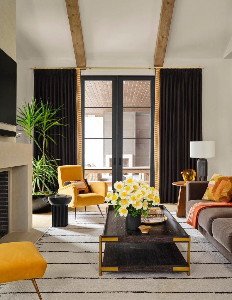 chris and lynsey synek's dallas, texas home designed by interior designer, philip thomas vanderford of studio thomas james, and janson luter architects family room