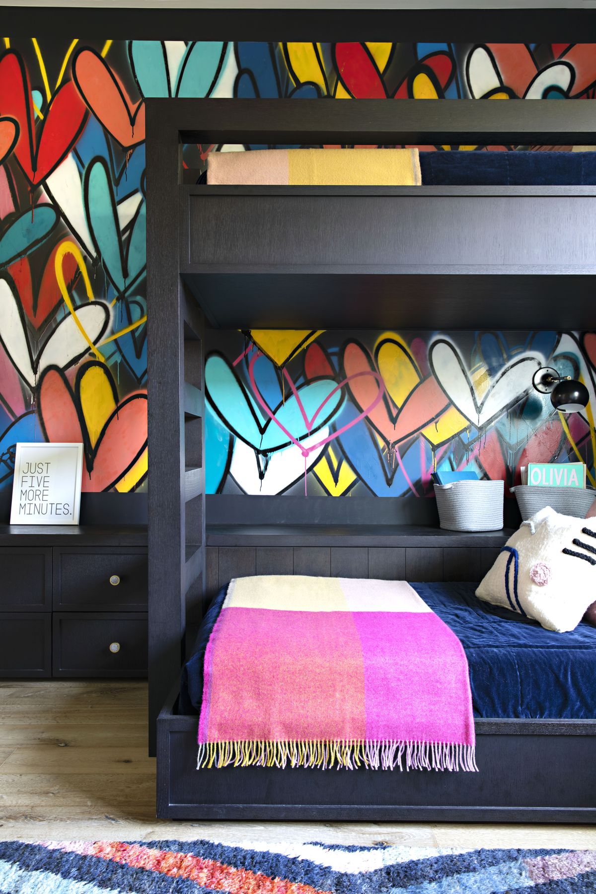 room, graffiti, furniture, bedroom, art, interior design, design, visual arts, pattern, textile,