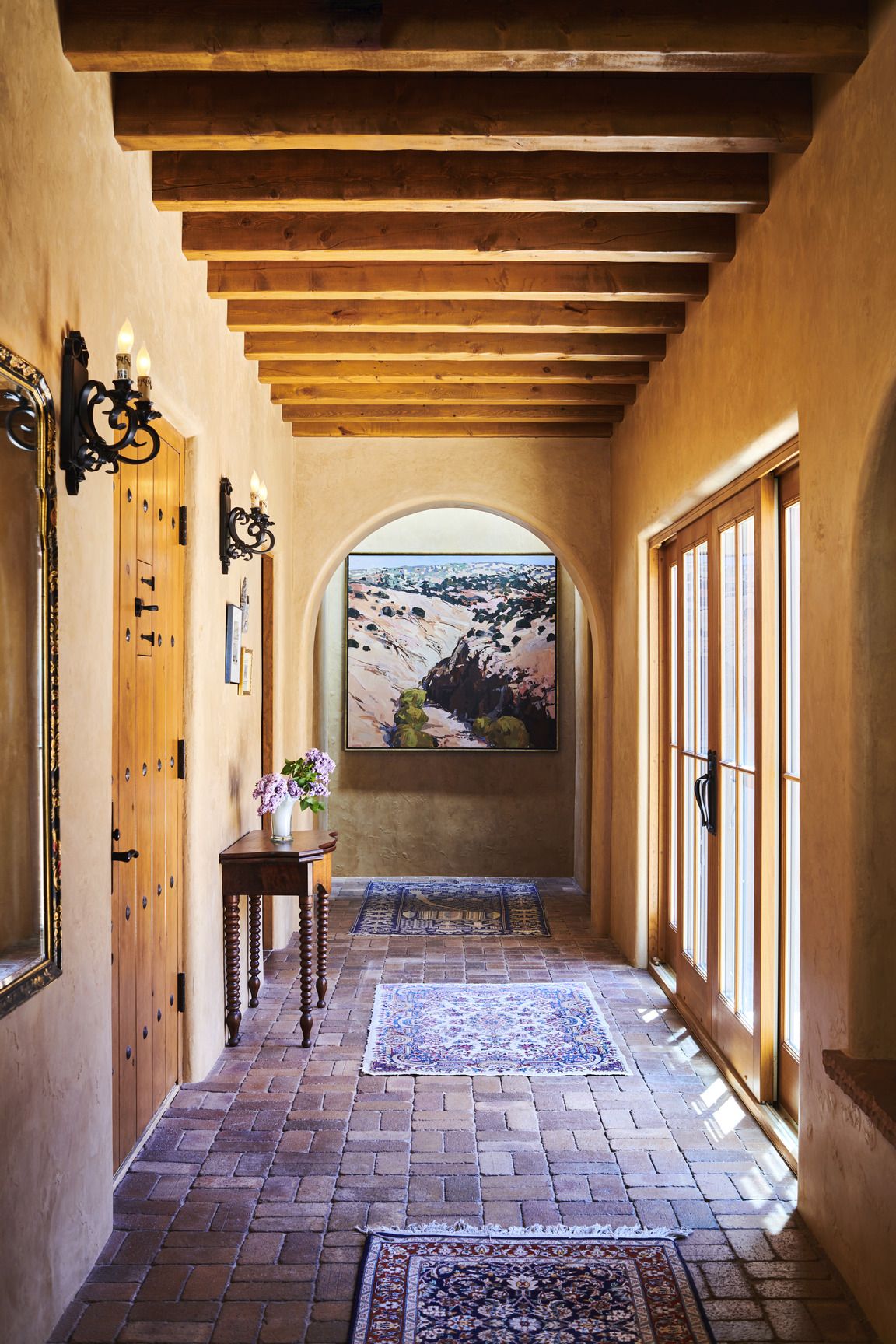 You'll Love the Light, Bright Interior of this Santa Fe Pueblo Adobe Home -  The Modest Mansion