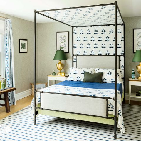 Furniture, Bed, Bedroom, Room, Canopy bed, Bed frame, Mattress, Interior design, Bed sheet, four-poster, 