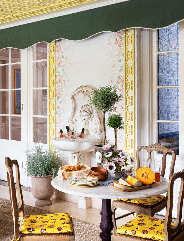 This Serene Sunroom by Claire Staszak Flows Naturally to the Patio