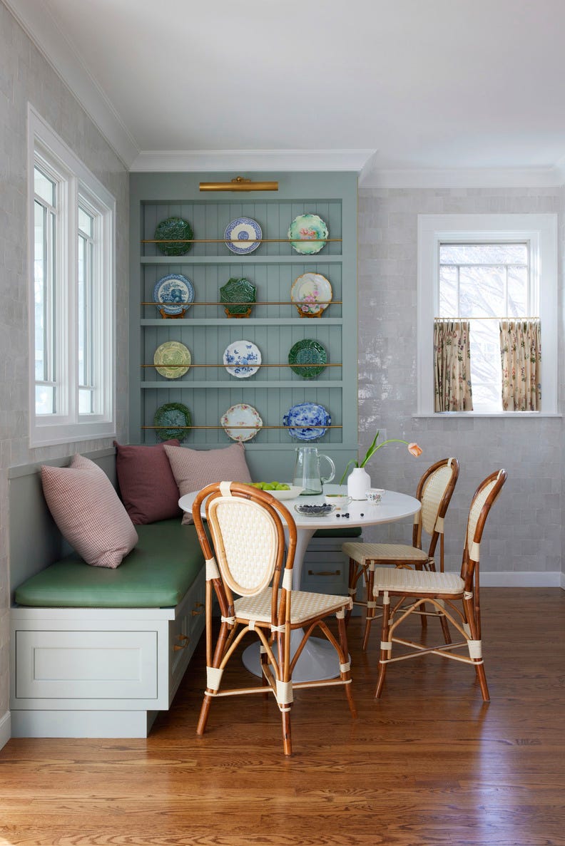 breakfast nook designed by alexandra kaehler, @alexkaehlerdesign.
