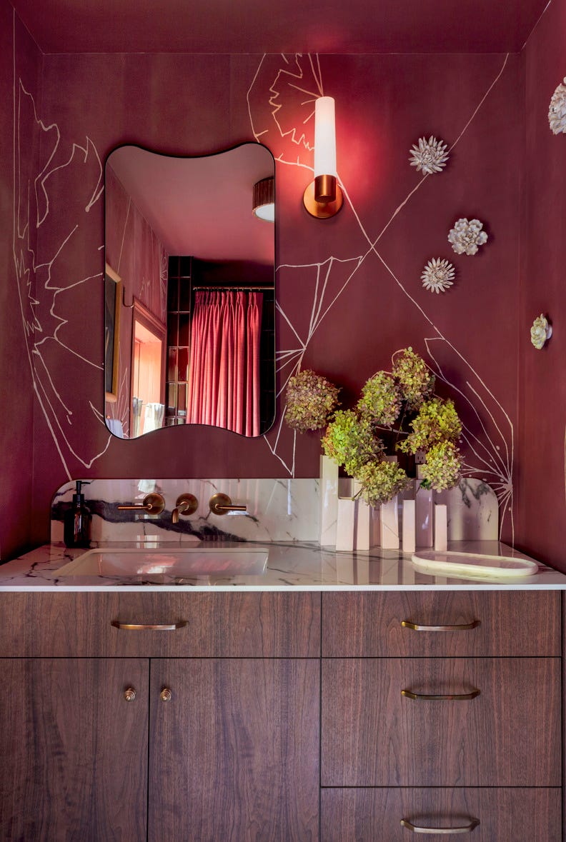 a bathroom by nja interiors in the 2024 kingston design connection showhouse