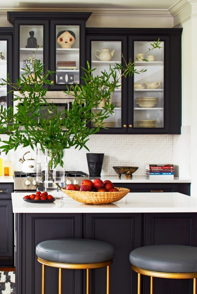 designer ariene bethea's charlotte, north carolina home kitchen tile shop herringbone she installed sideways stools ballard designs light corbett rug loloi hardware emtek sink elkay cabinetry merillat designer ariene bethea's charlotte, north carolina home kitchen tile shop herringbone she installed sideways stools ballard designs light corbett rug loloi hardware emtek sink elkay cabinetry merillat