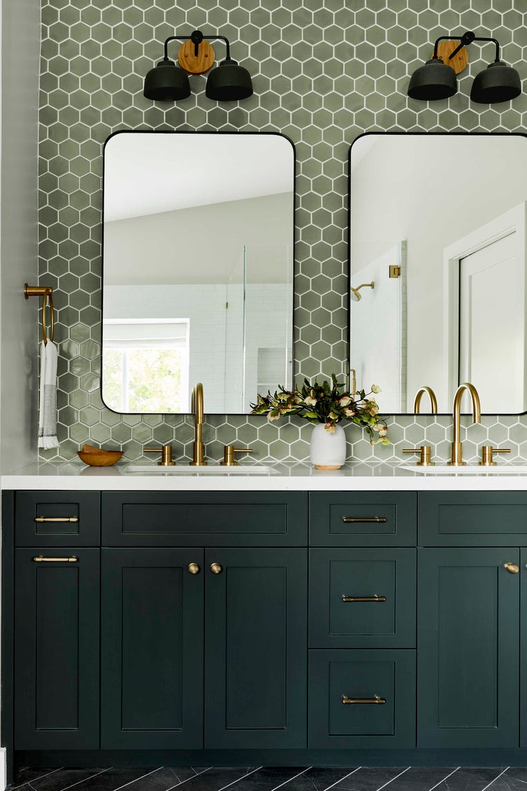 guess bathroom with his and hers sinks vanity from rejuvenation guess bathroom with his and hers sinks vanity from rejuvenation
