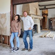 jo and chip gaines during renovation
