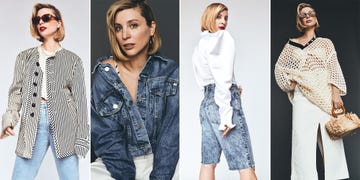 Clothing, Jeans, Denim, Fashion model, Fashion, Outerwear, Textile, Sleeve, Trousers, Fashion design, 