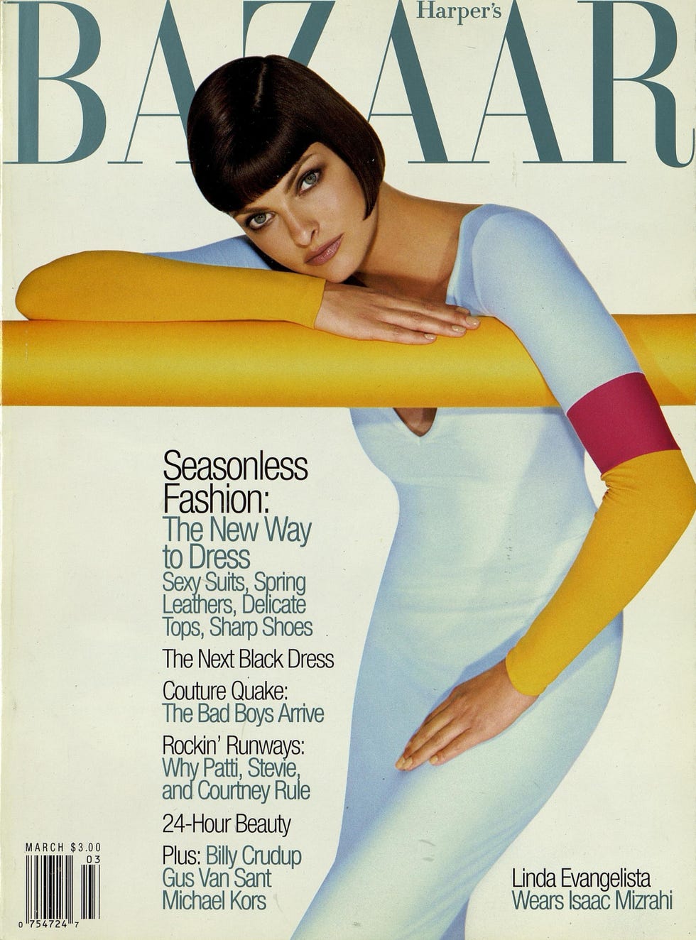 fashion magazine cover featuring seasonless fashion