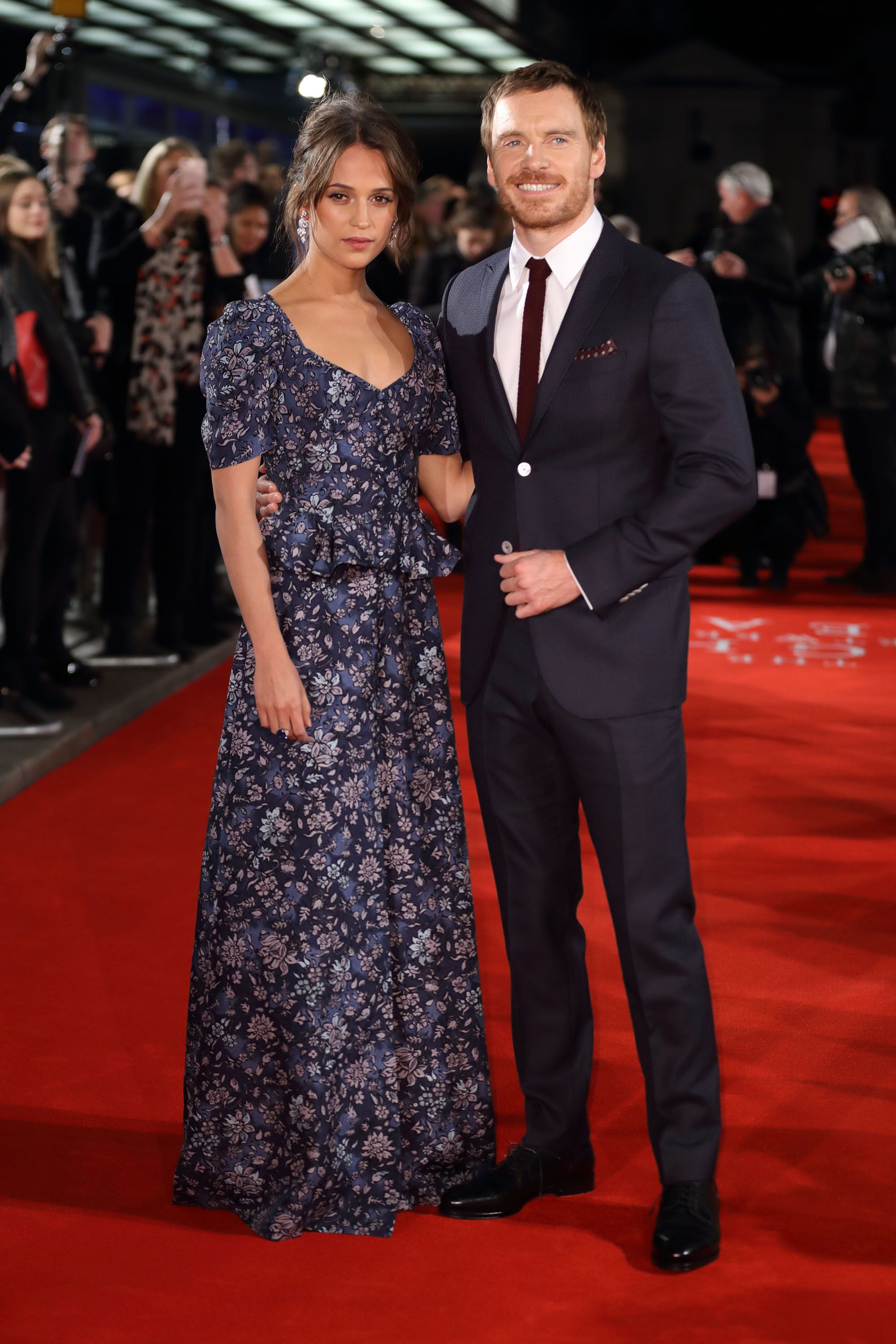 Michael Fassbender and Alicia Vikander Make Rare Red Carpet Appearance