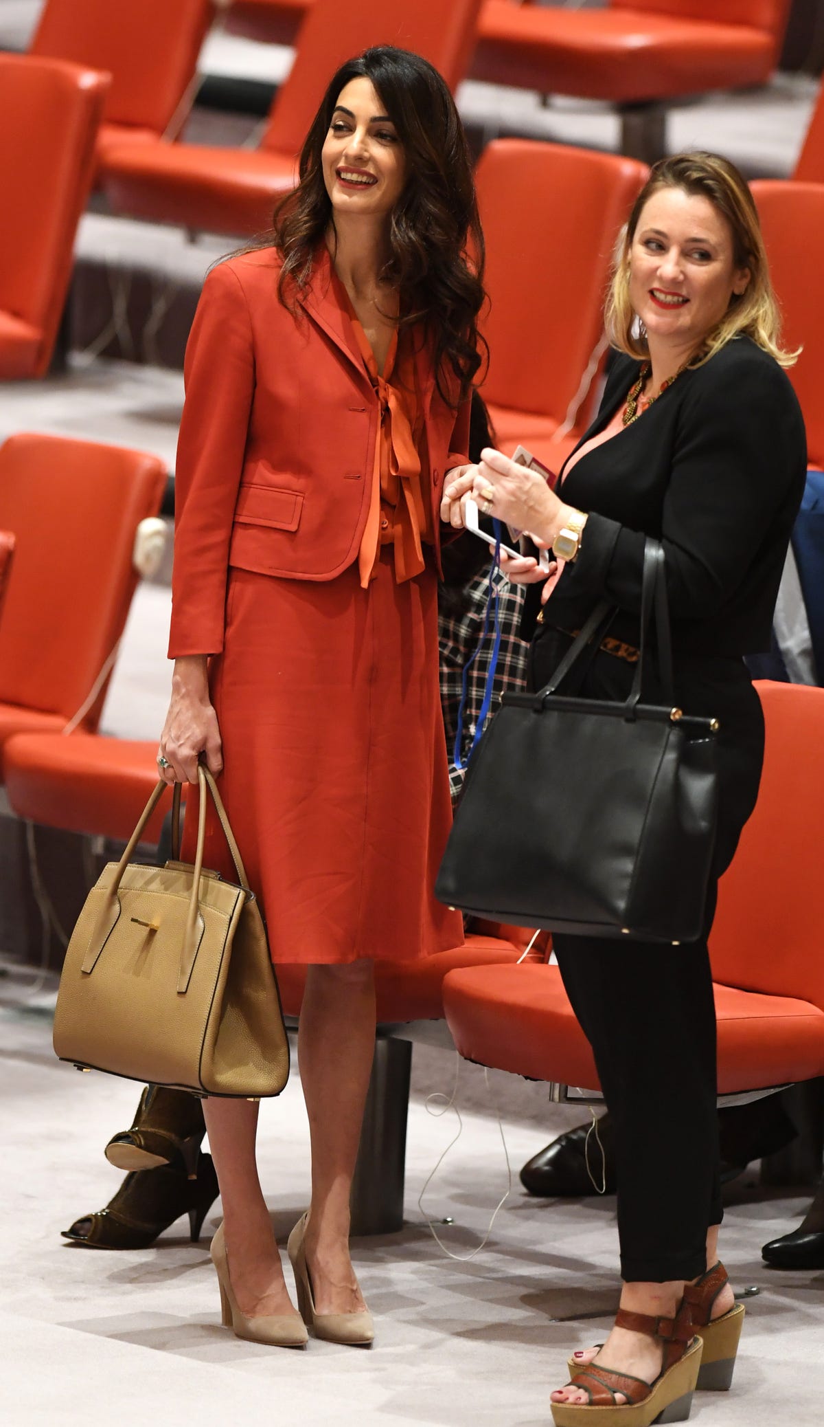 Amal Clooney Returns to the U.N. for the First Time Since Welcoming Twins