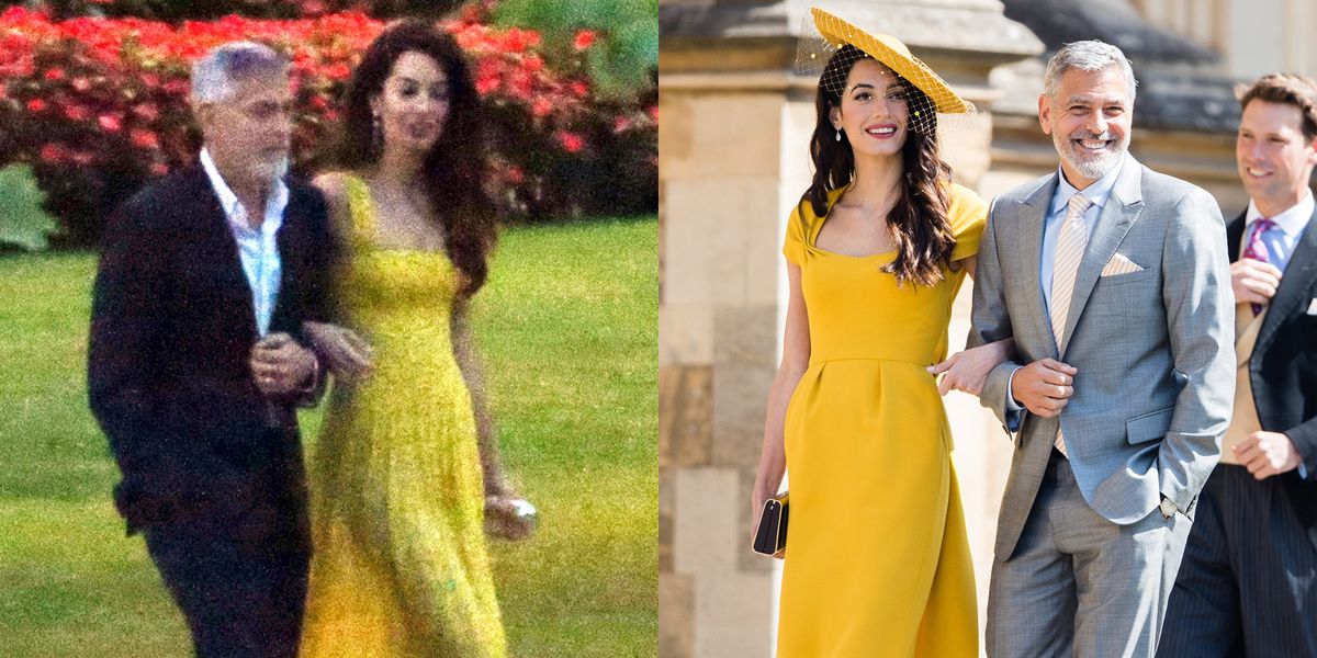 Amal Clooney Channeled Her Royal Wedding Look and Rocked Yellow Again