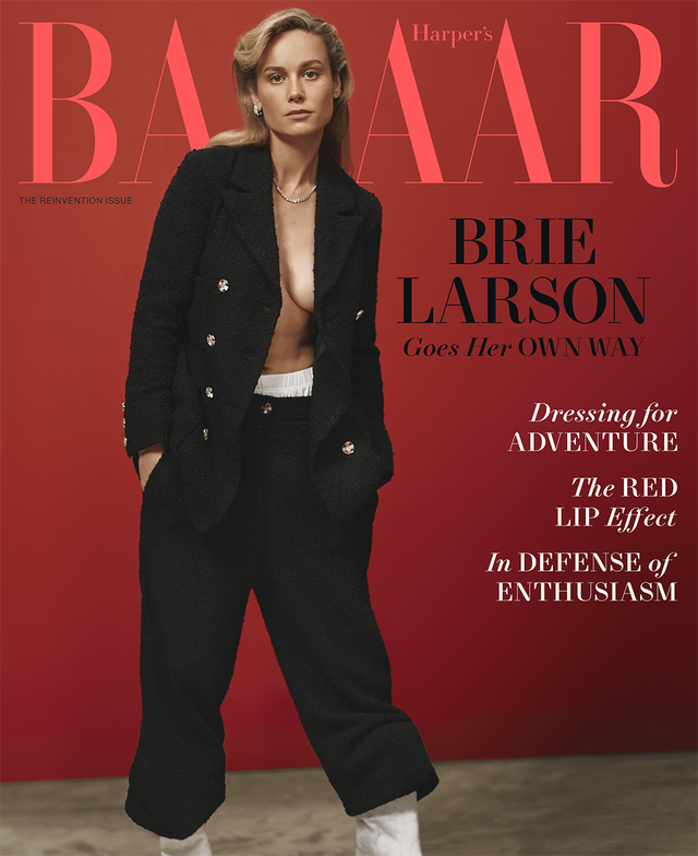 april issue cover featuring brie larson