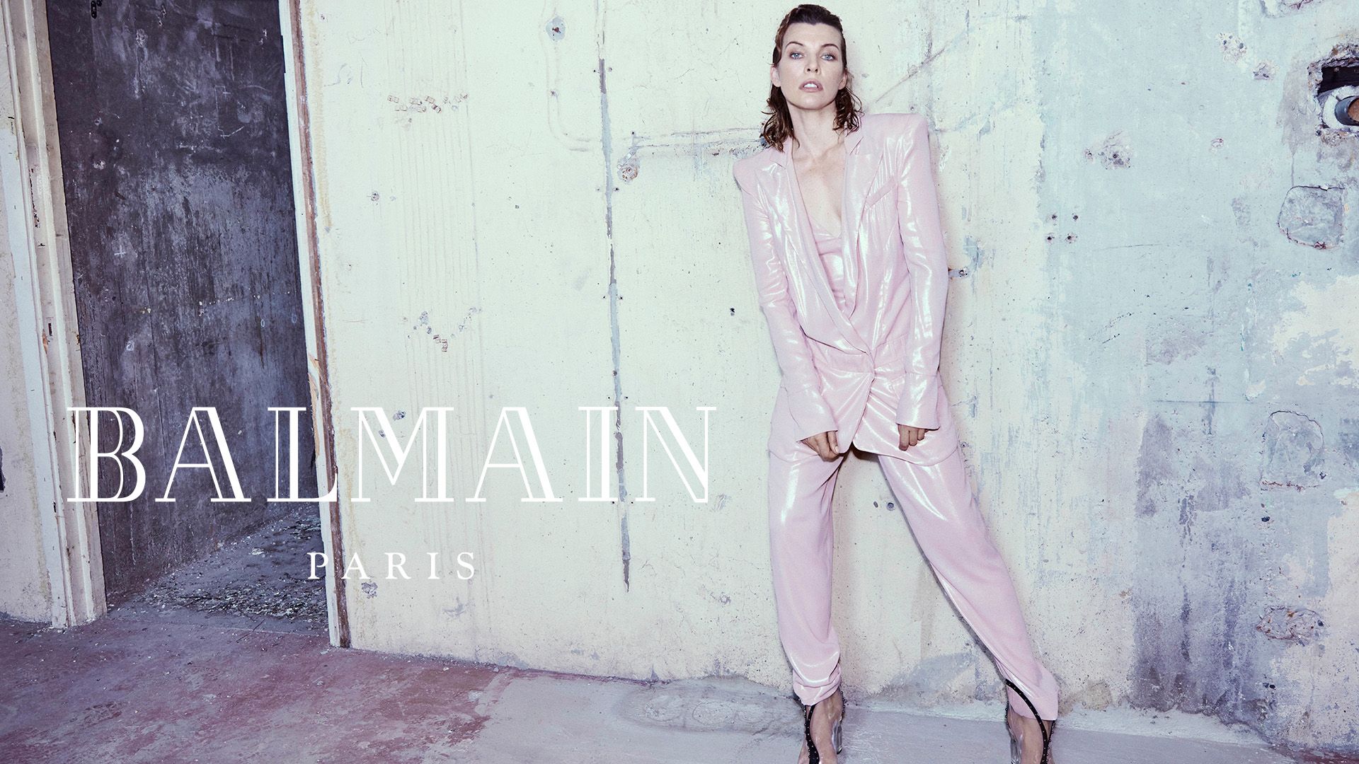 Balmain campaign discount milla jovovich