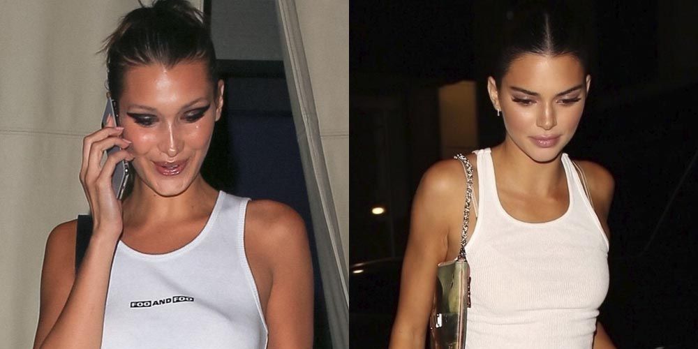 Bra Over T-Shirt Trend - Clueless, Kendall Jenner