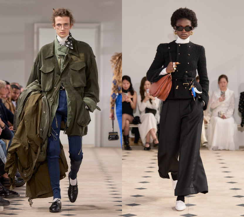 models showcasing contemporary fashion looks during a runway show