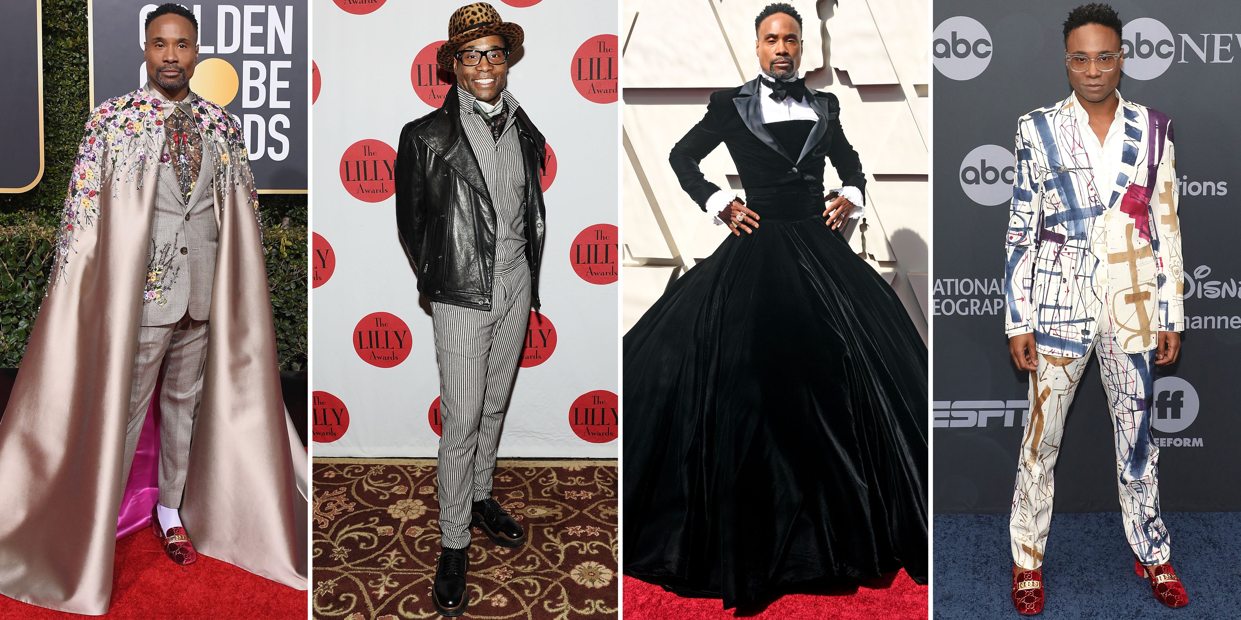 Billy Porter's Best Red Carpet Fashion, Beauty Moments