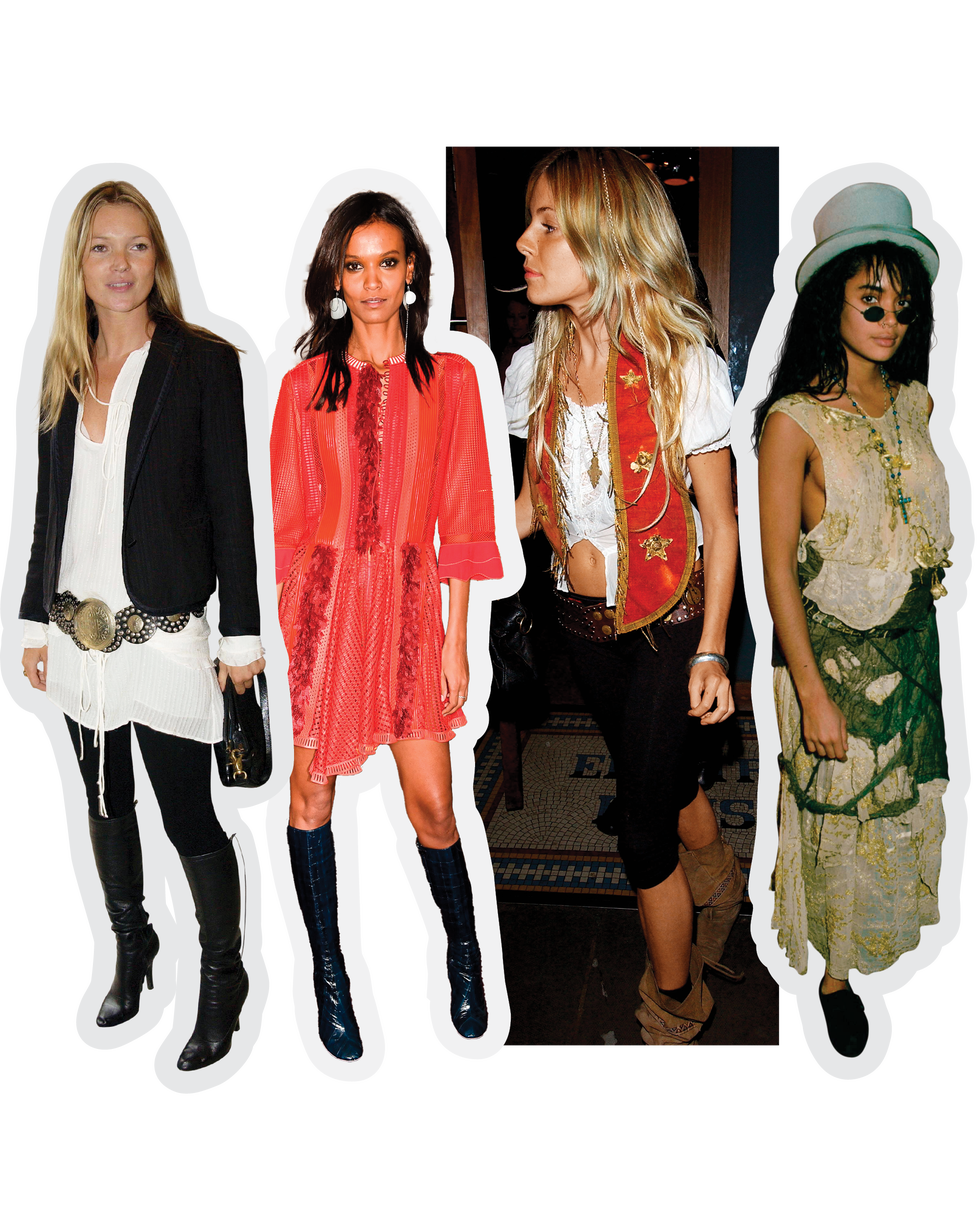 celeb boho looks