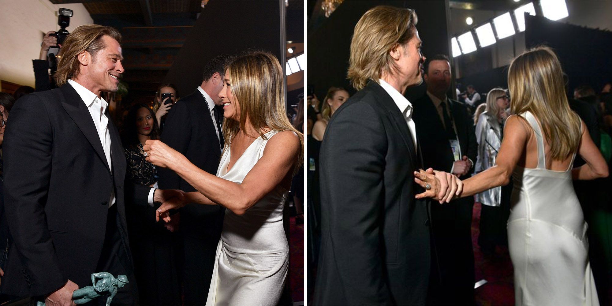 peddling Kinematik Hvis 11 Best Tweets About Brad Pitt & Jennifer Aniston's SAGs Reunion