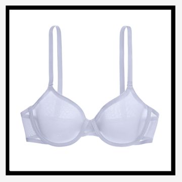 a collage of three of the best bras for big boobs including a thirdlove bra, a cuup bra, and a cosabella bra, to illustrate a guide to the best bras for big busts