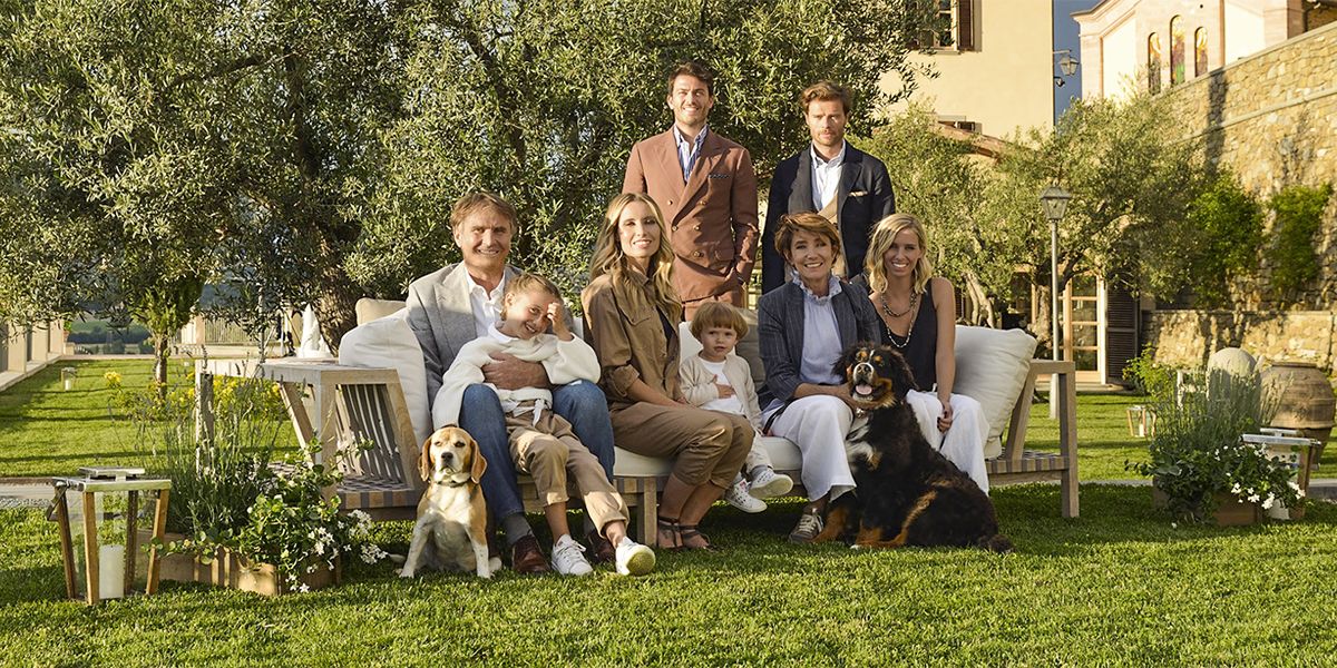 Designer Brunello Cucinelli is photographed at home with is family News  Photo - Getty Images
