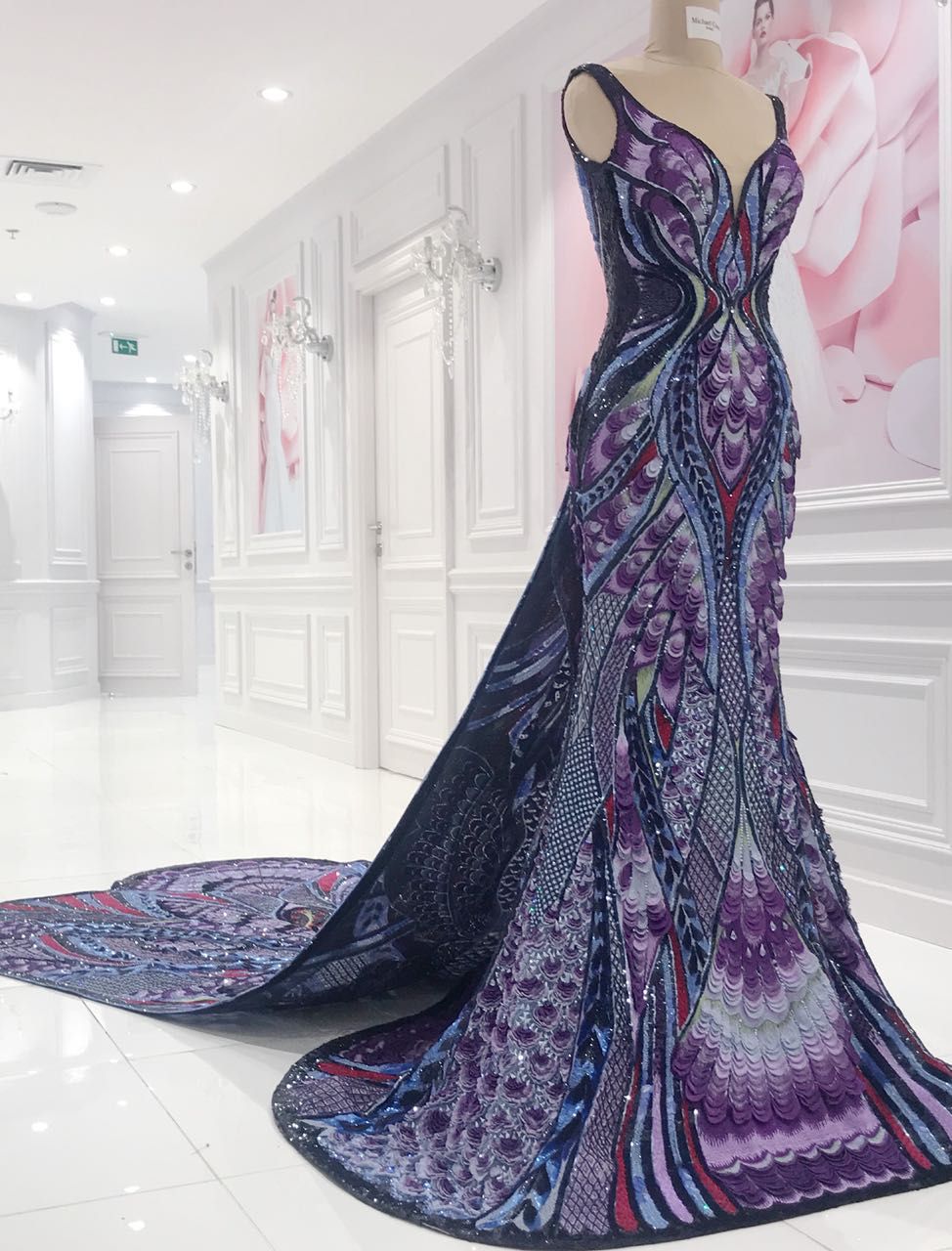 Michael cinco hot sale butterfly gown