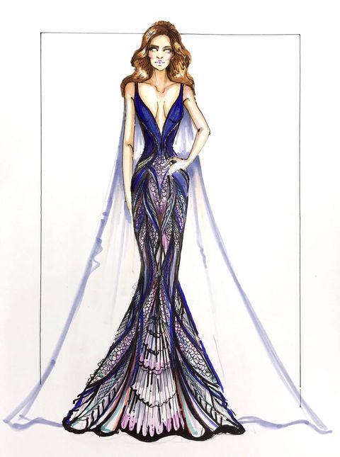 Gown, Clothing, Dress, Costume design, Fashion illustration, Fashion design, Drawing, Sketch, Fashion, Formal wear, 