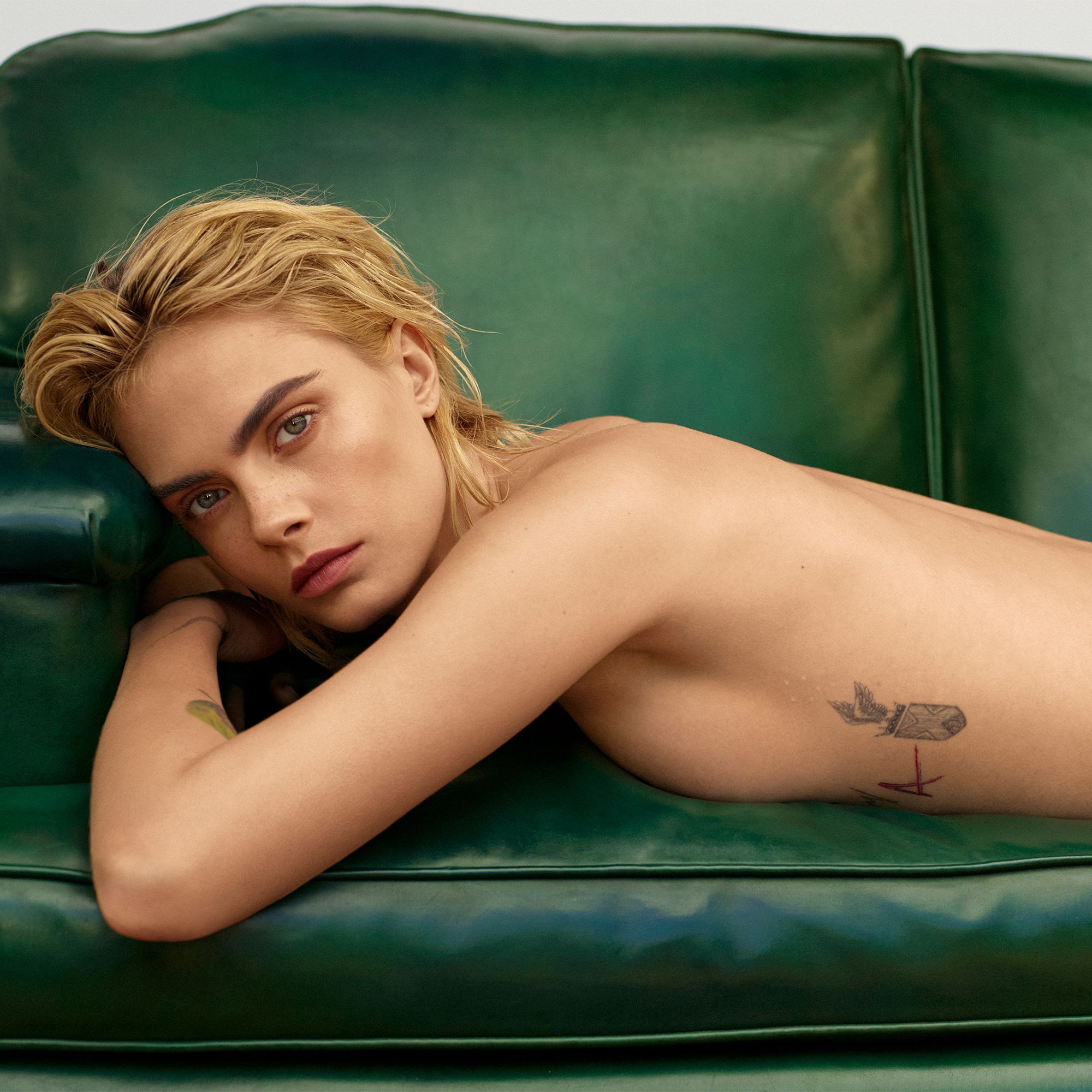 Cara Delevingne Poses Naked for Marie Claire September Cover