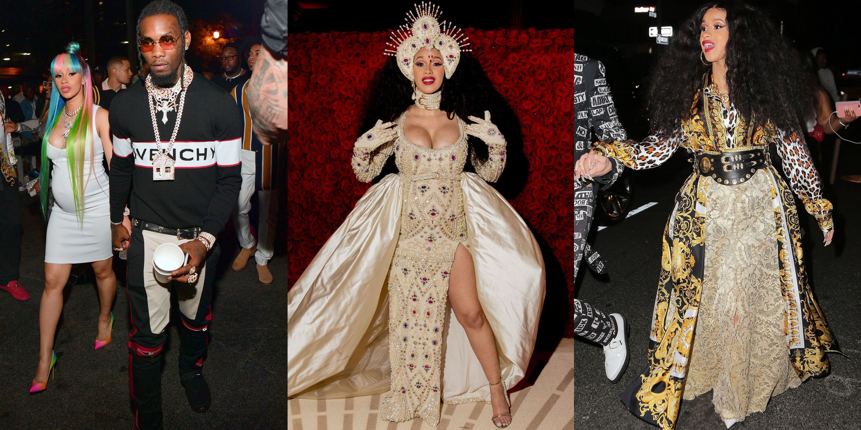 Cardi B's Louis Vuitton-Printed Hair Is Just the Right Amount of Extra