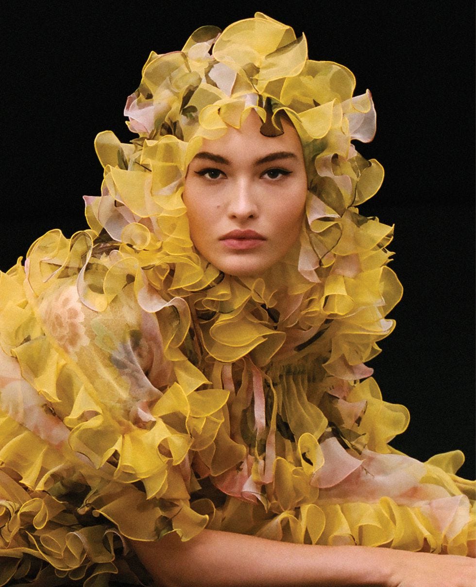 Yellow, Beauty, Headpiece, Feather boa, Fashion accessory, 