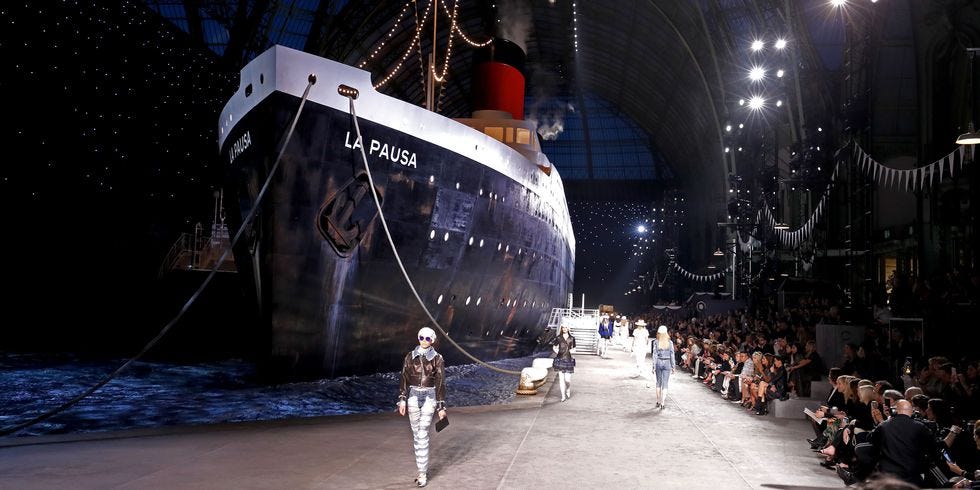 Last Night's Chanel Cruise Show Featured An Actual Ship On The Runway