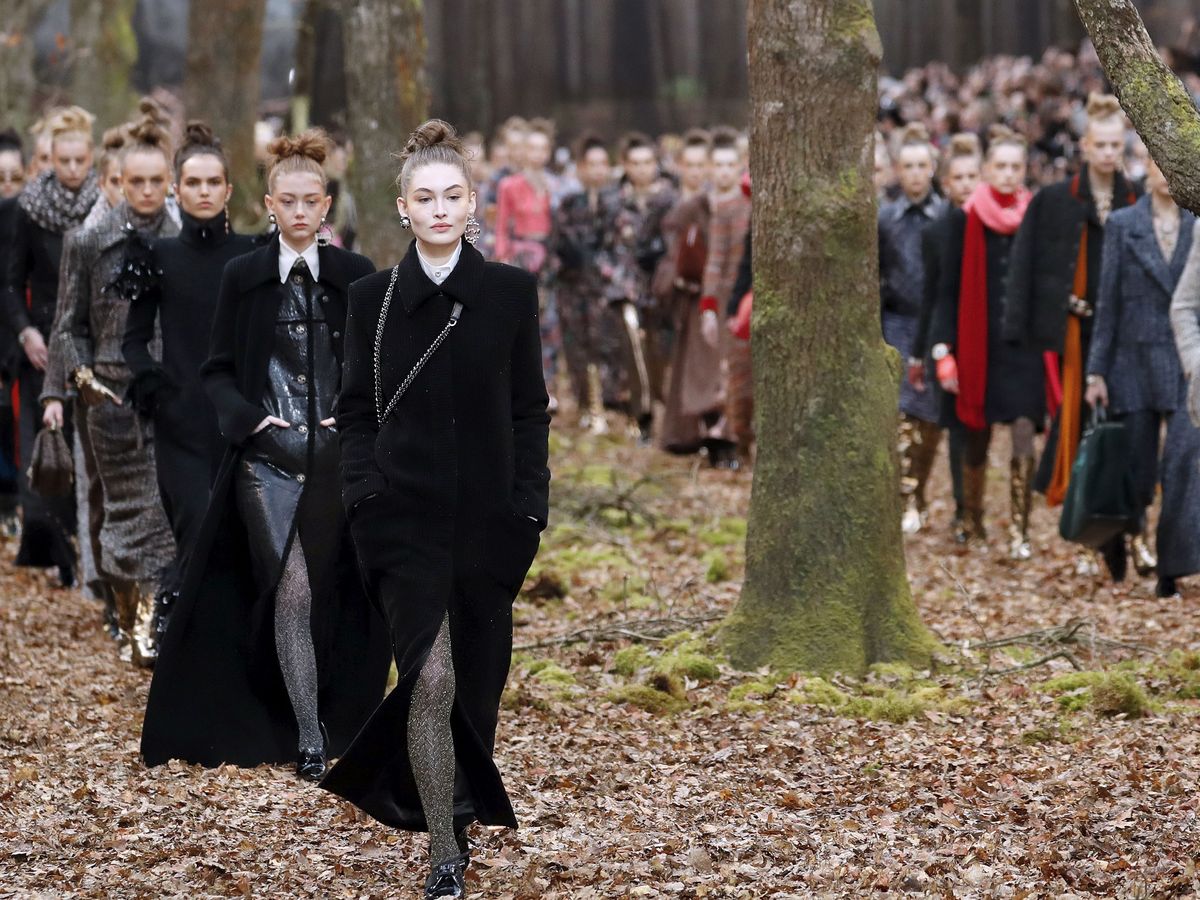 Chanel's Fall 2018 Collection Takes to the Woods and Puts Heavy