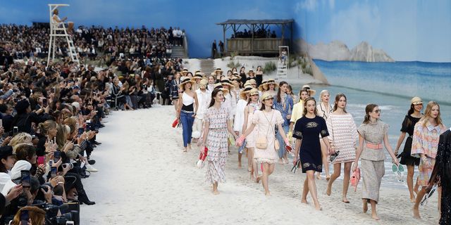 Chanel Turned Paris Fashion Week Into an Actual Day at the Beach, Complete  With Waves, Sand, and Hunky Lifeguards