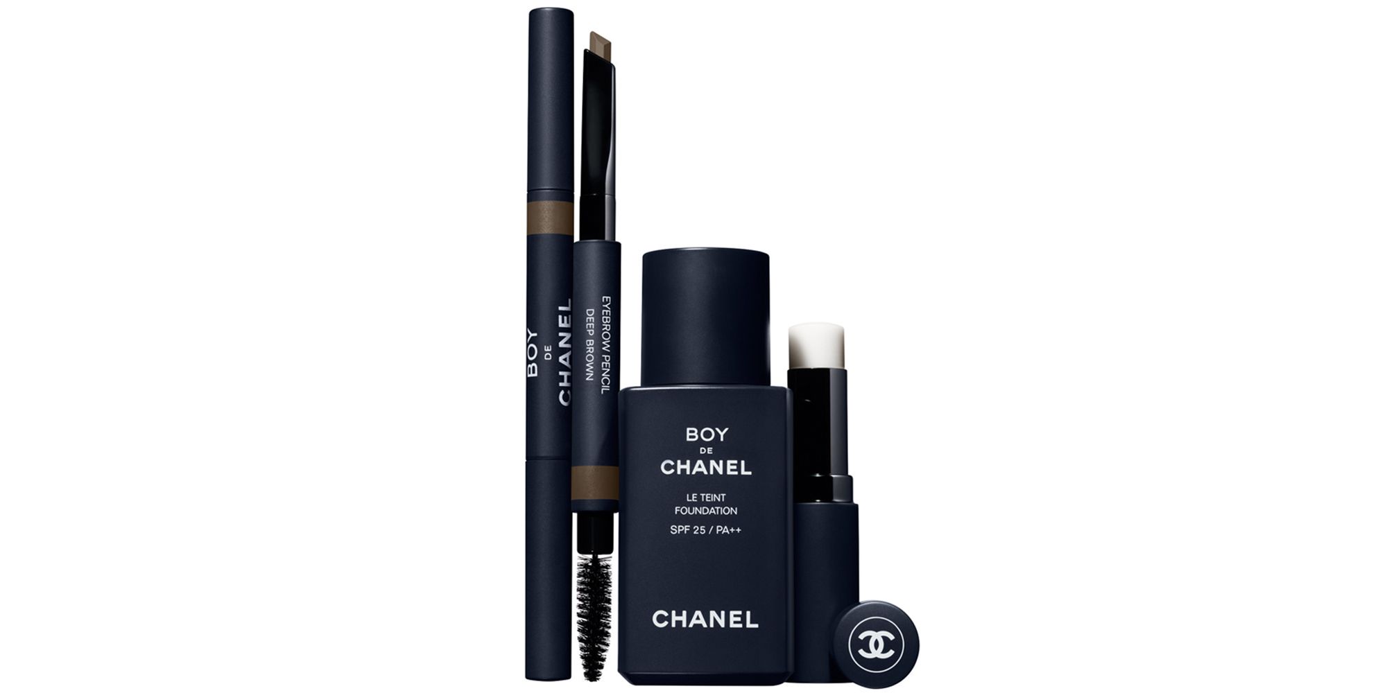ur Orkan Derved Chanel Is Launching a Makeup Line For Men - Chaney Boy de Chanel  Foundation, Eyebrow Pencil, Lip Balm