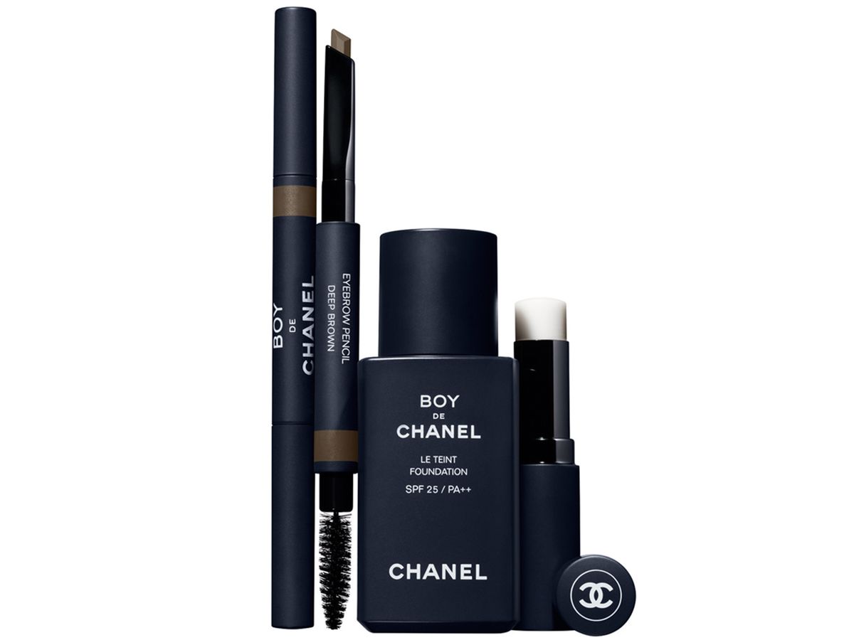 Chanel Is Launching a Makeup Line For Men - Chaney Boy de Chanel Foundation,  Eyebrow Pencil, Lip Balm