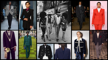 collage of dandy fashion