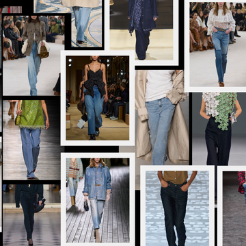 The 7 Biggest Denim Trends of 2024 collage of denim
