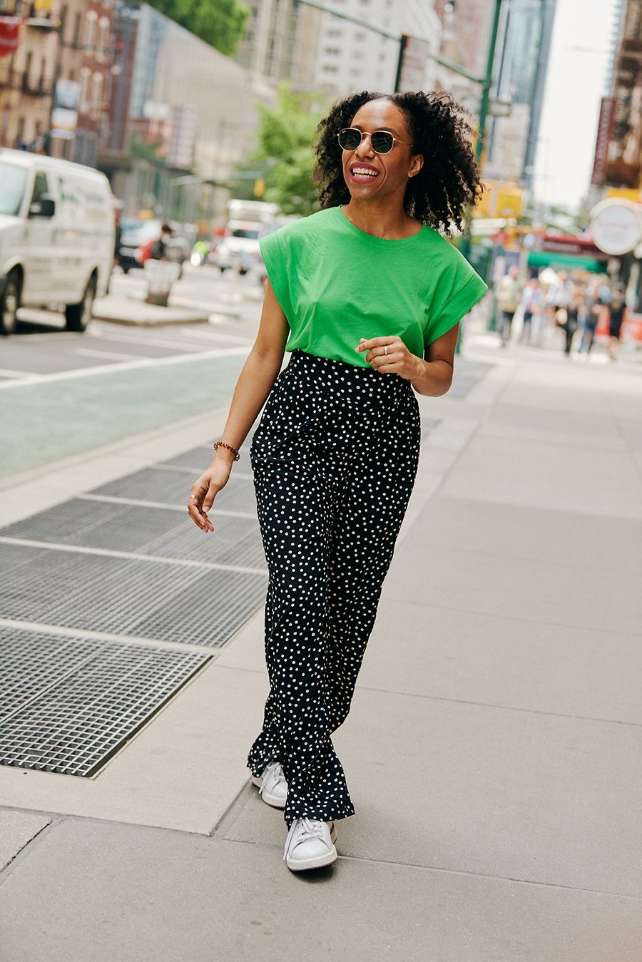 1 Piece 3 Ways How to Wear Printed Pants to Work Running Errands and on  a Date  Glamour