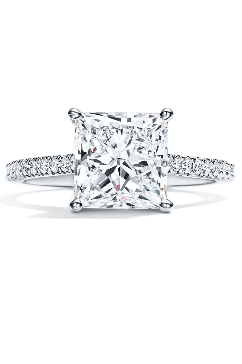 The Gallery Collection™ Cathedral Pavé Diamond Engagement Ring in Platinum  (5/8 ct. tw.)