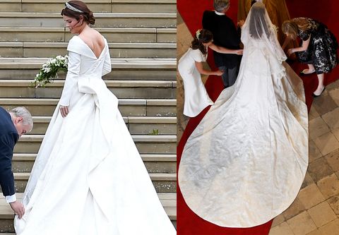 Gown, Wedding dress, Dress, Bridal clothing, Bride, Clothing, White, Bridal accessory, Shoulder, Bridal party dress, 