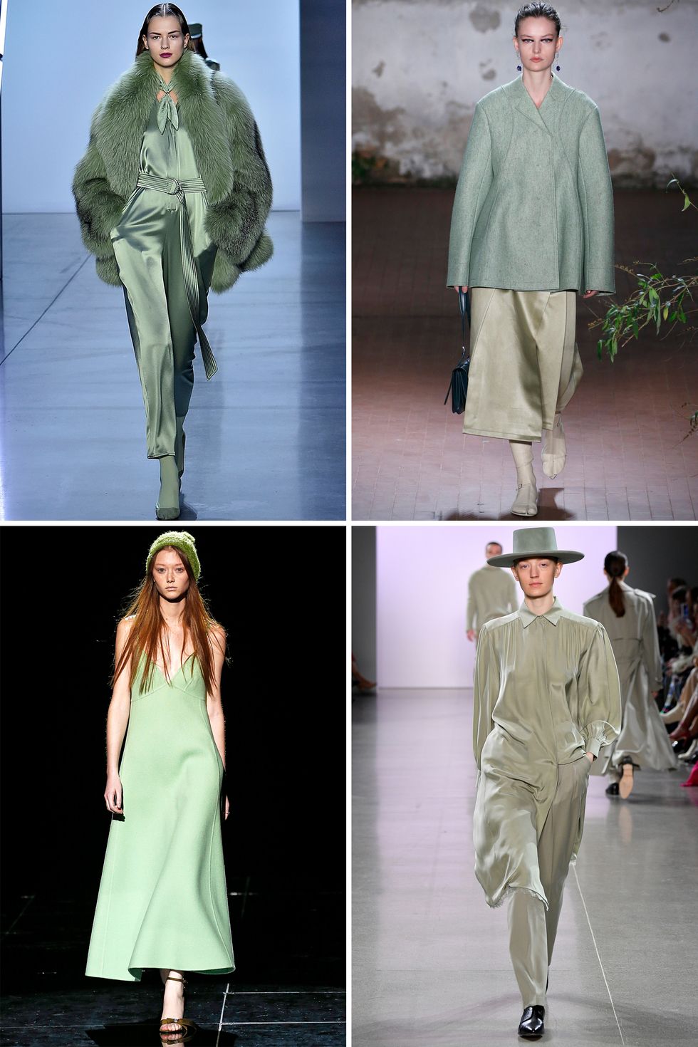 2019 Green Elegant Pencil Dress Women Belted Midi Dresses Autumn