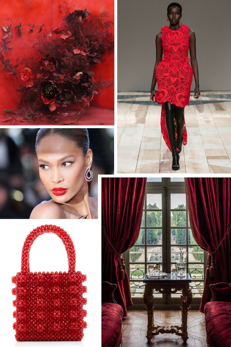 Red, Clothing, Fashion, Dress, Fashion model, Haute couture, Fur, Photography, Fashion design, Velvet, 